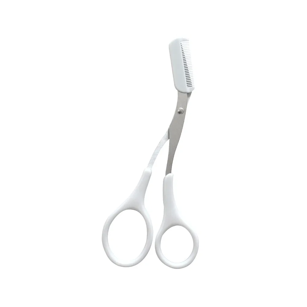 Stainless Steel Eyebrow Trimming Scissors with Eyebrow Comb Eyebrow Trimming Scissors