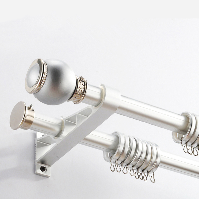 Color Powder Coated Extrusion Aluminum Curtain Rod Pole