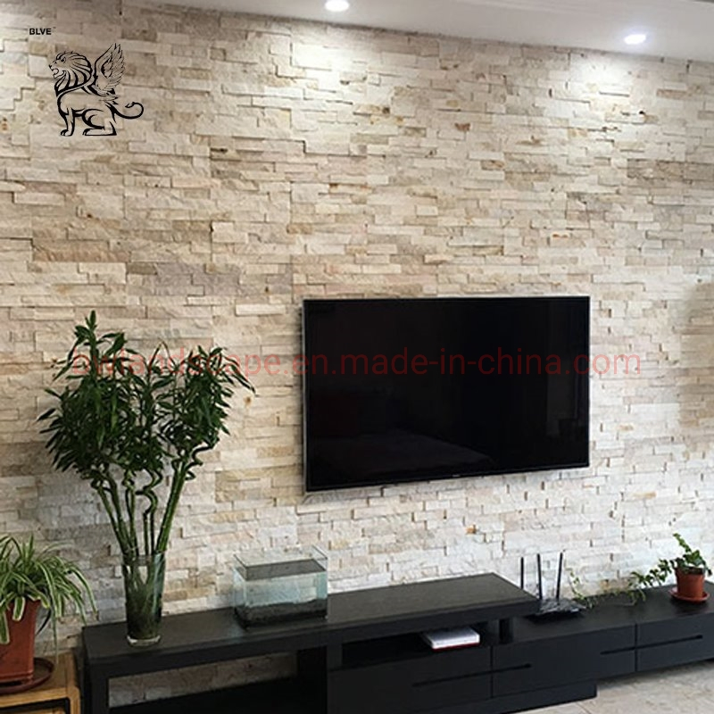 Blve TV Wall Decoration Natural Raw Stone Cutting Stone Skin Home Cultural Stone Wall Panel