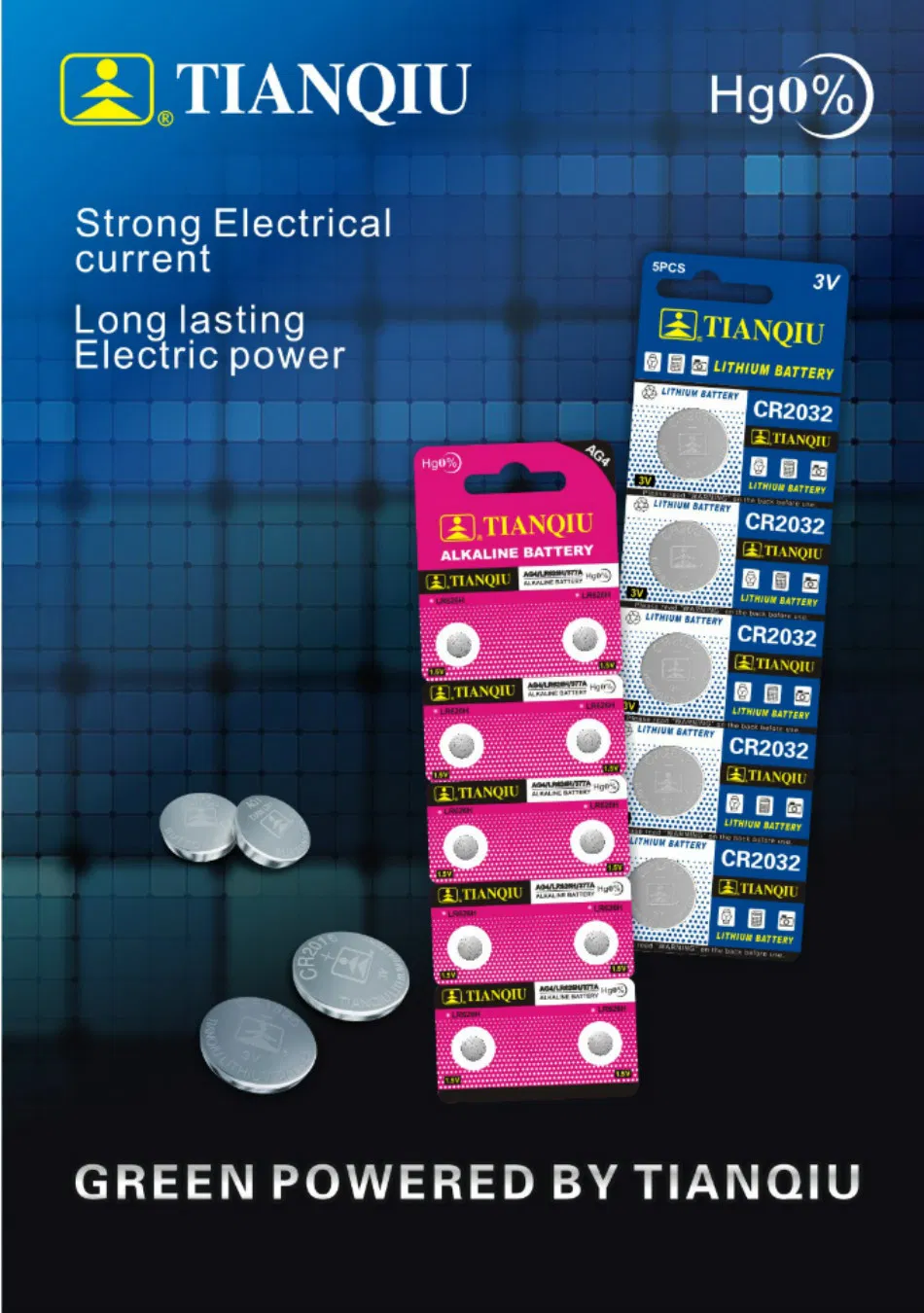 Tianqiu AG4lr626/377 1.5V Alkaline Button Cell Watch Dry Battery Factory Wholesale