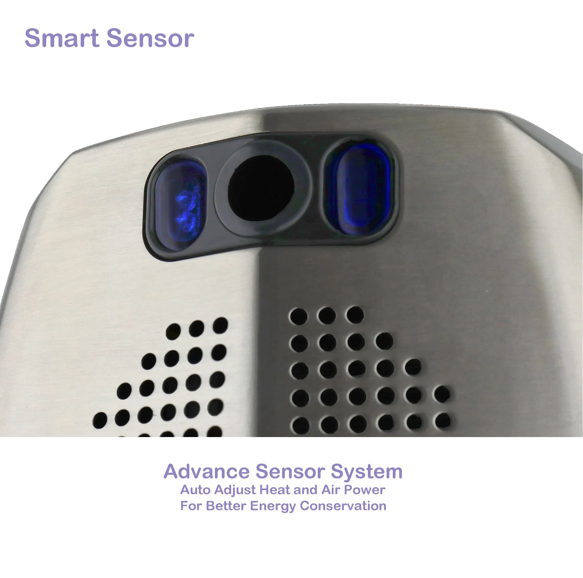 Toilet High-Speed Stainless Steel Automatic Sensor Hand Dryer for Toilet of Public Place