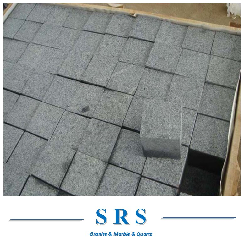 Granite/Basalt/Slate/Bluestone Cobble Stone Cubestone for Walkway/Driveway/Parking Pavers/Paving