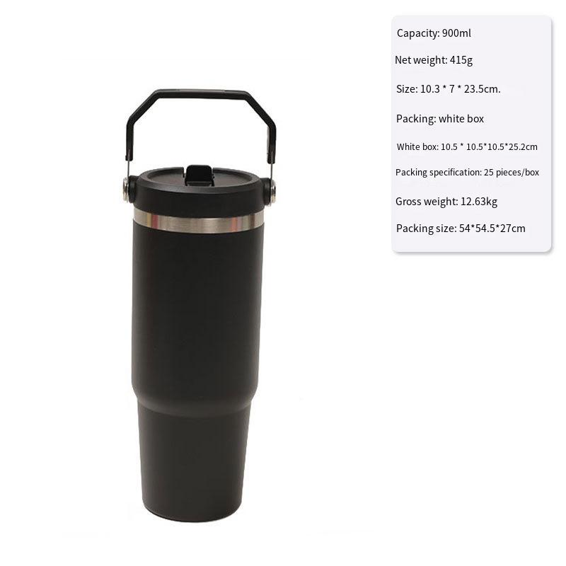900ml Travel Mug Sports Coffee Custom Design Stainless Tumbler Steel Double Wall Thermal Cup