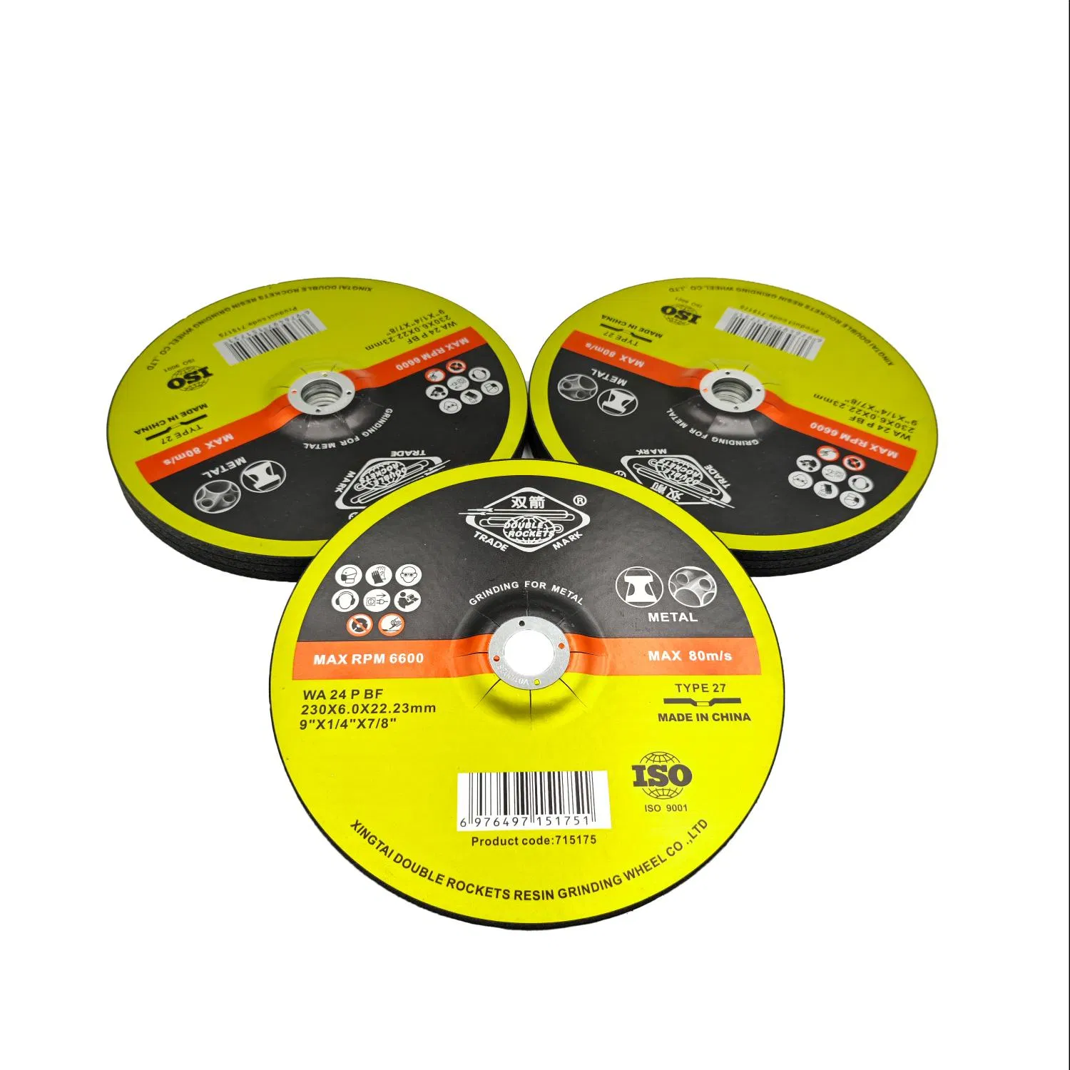 Long Life 9 Inch 6mm Grinding Wheel Metal Grinding Disc 230*6*22.23mm Abrasive Metal/Stainless Steel/Inox/Steel Grinding Wheel Factory Price