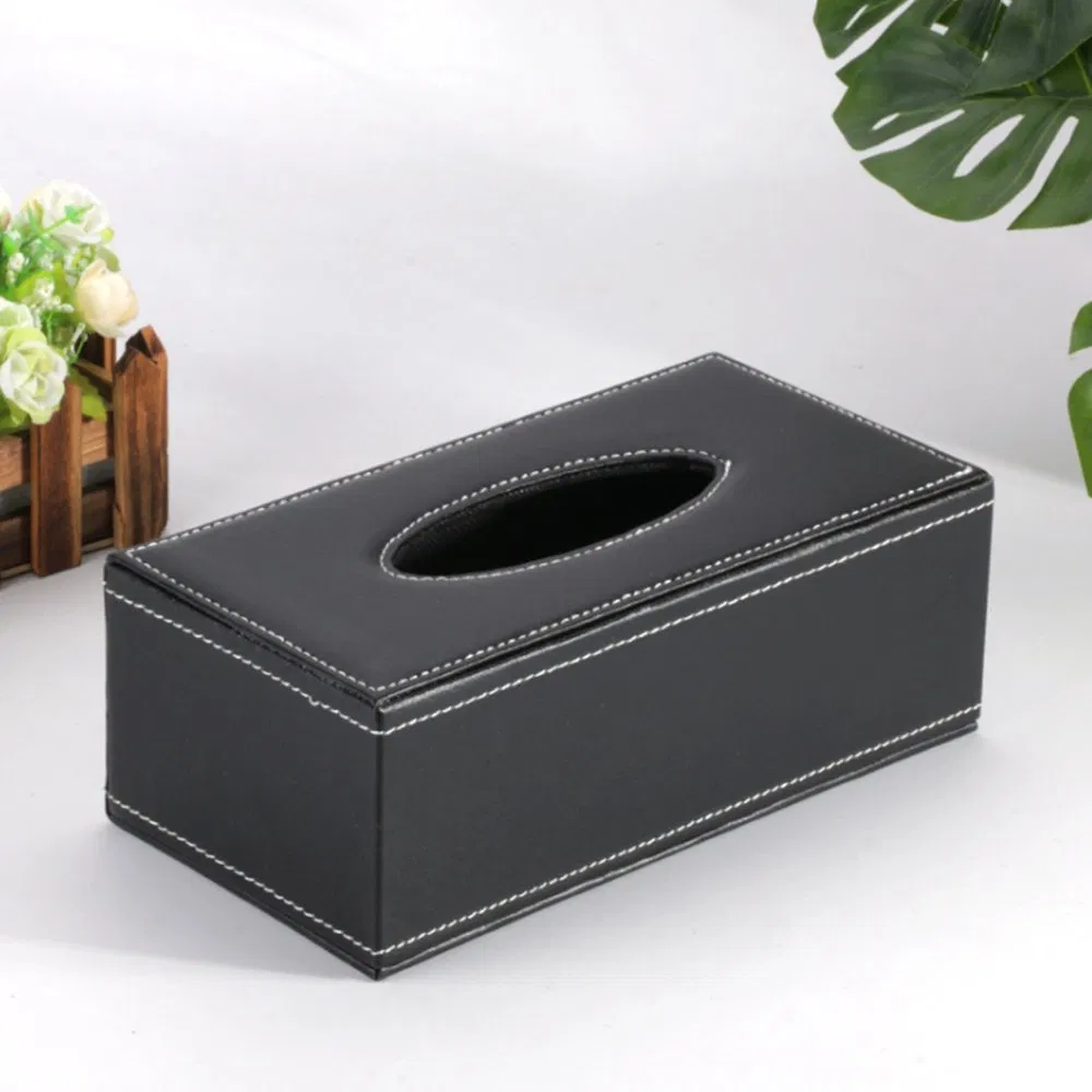 Restaurant Leather Room Luxury Decorative Hotel Tissue Box