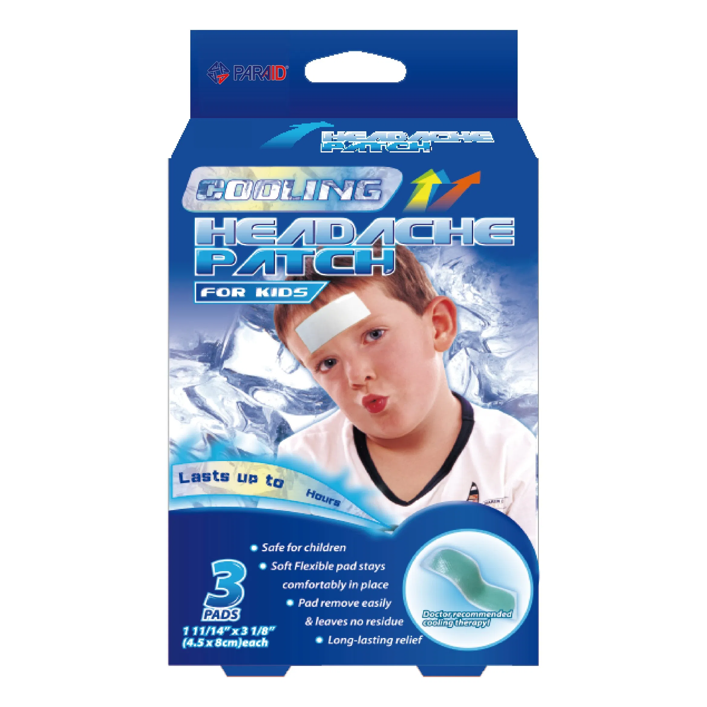 Customization Natural 4.5*8cm Cooling Therapy Adhesive Headache Cooling Patch for Kids