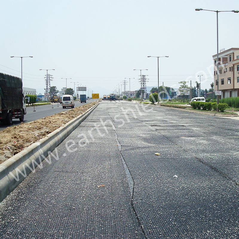 ASTM Polyester Geogrid for Road Construction High Tensile Strength 10kN-1200kN