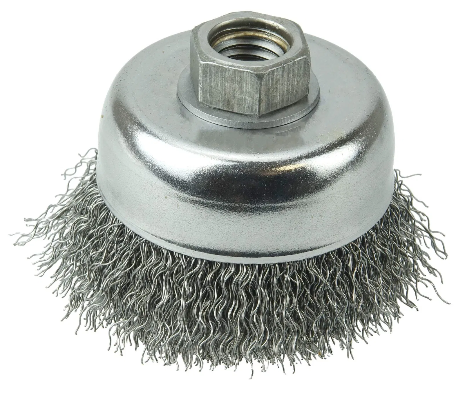 Crimped Wire Cup Brush 014" Steel Fill