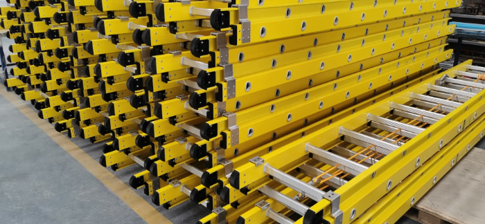 Manufacturer Sale 24 steps Electrical Insulation Innovative Telescopic Ladder