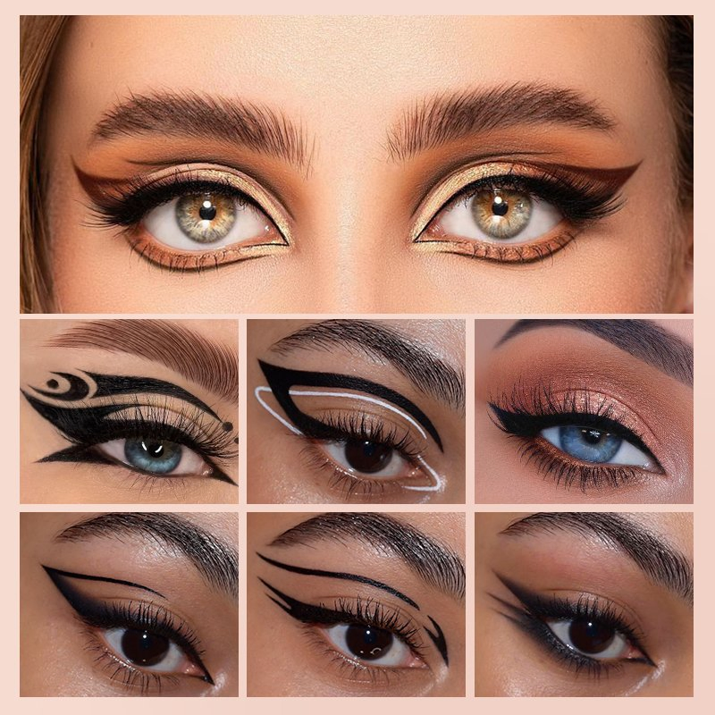 3 Seconds Quick-Dry Forming and Anti-Halo Waterproof Eyeliner Cosmetics for Long-Lasting Makeup