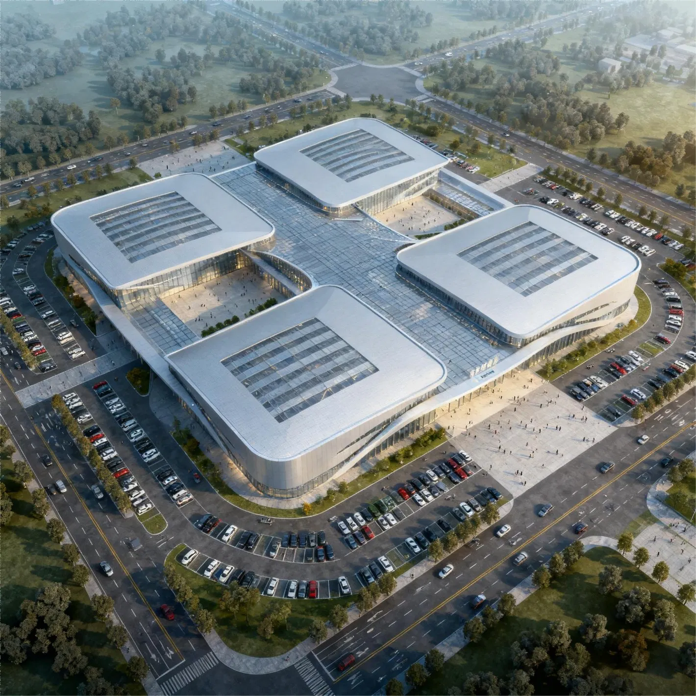Large Span Prefabricated Steel Warehouse Building for Logistics Storage