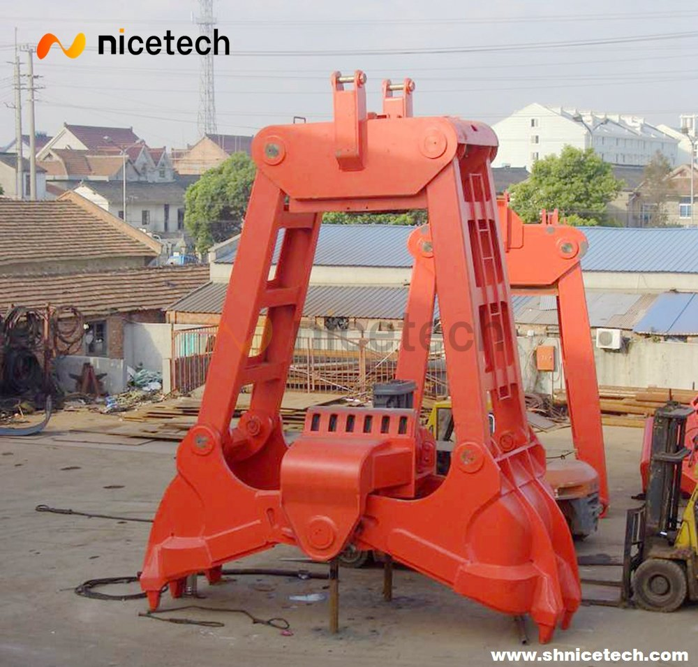 Dredge The Sludge Iron Plate Sand and Stone Mechanical Rope Dredging Clamshell Grabber Bucket