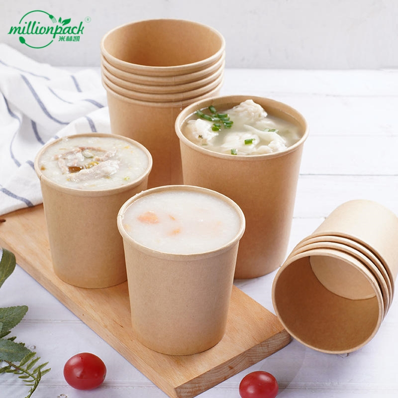 Double Wall Insulated Paper Soup Bowl for Safe Handling and Heat Retention