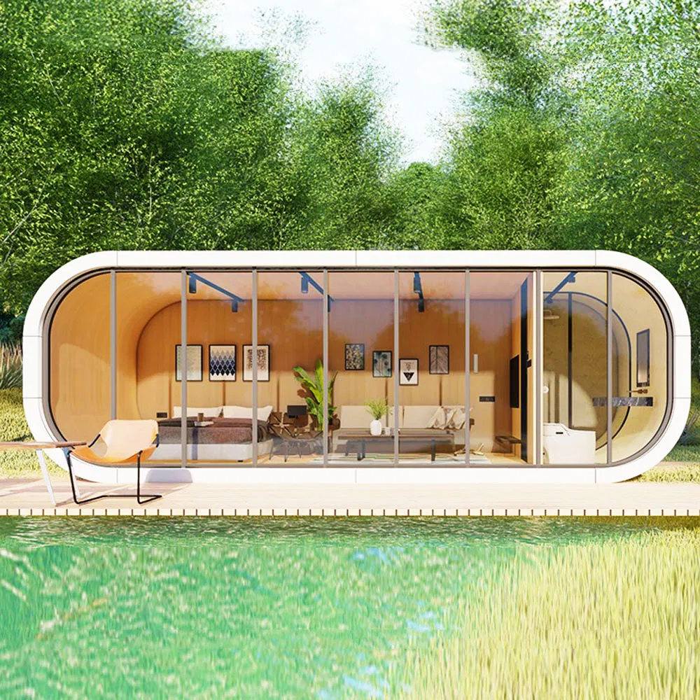 20FT 40FT Outdoor Tiny House Modern Popular Prefab House Mobile Working House Office Pod Apple Cabin