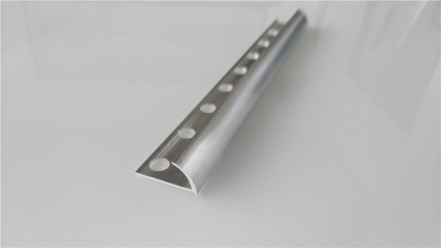 Bright Silver L Shape Tile Trim for 8mm, 10mm, 12mm Tile