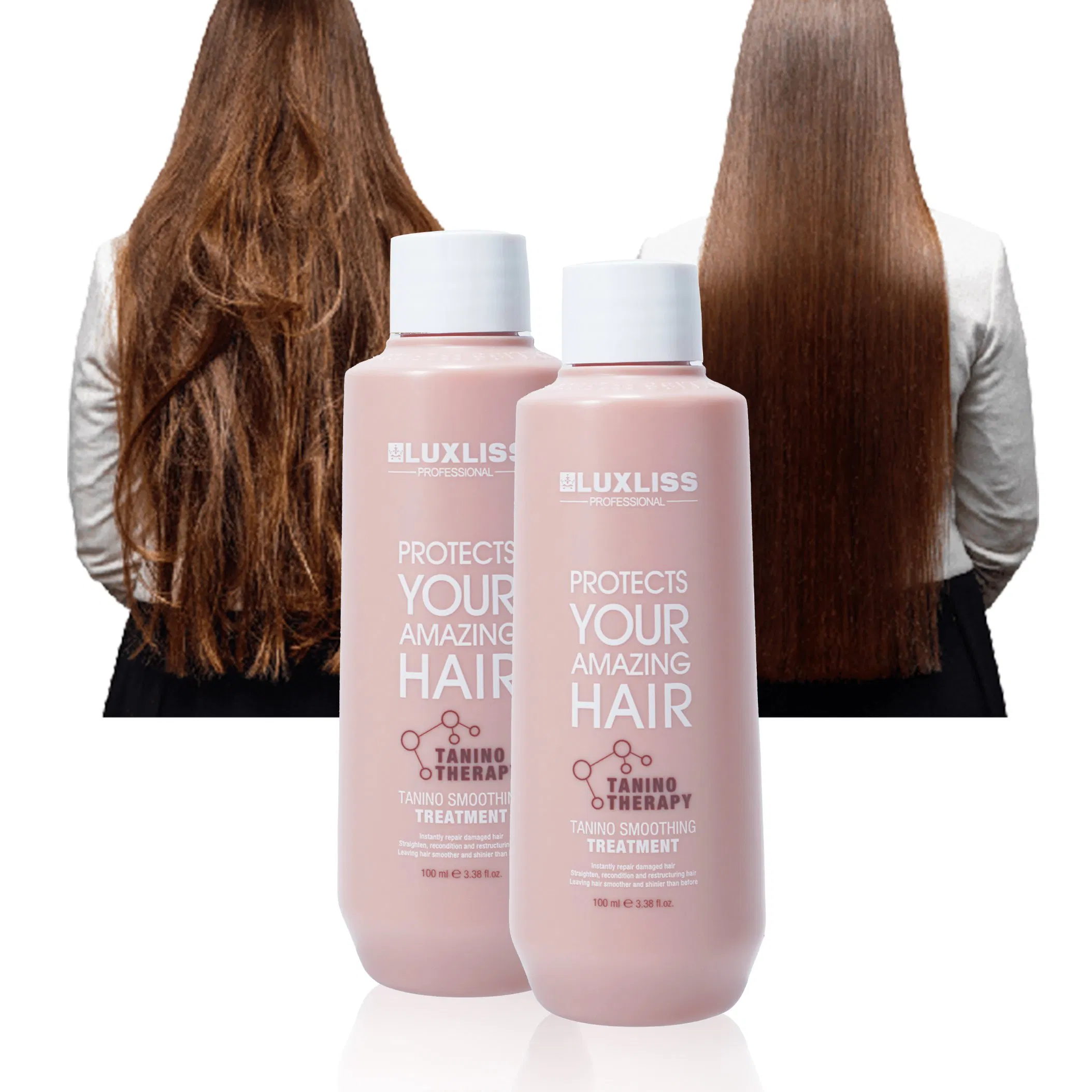 Luxliss Amino Acid Hair Straightening Cream Smooth Repair Damaged Tanino Hair Treatment