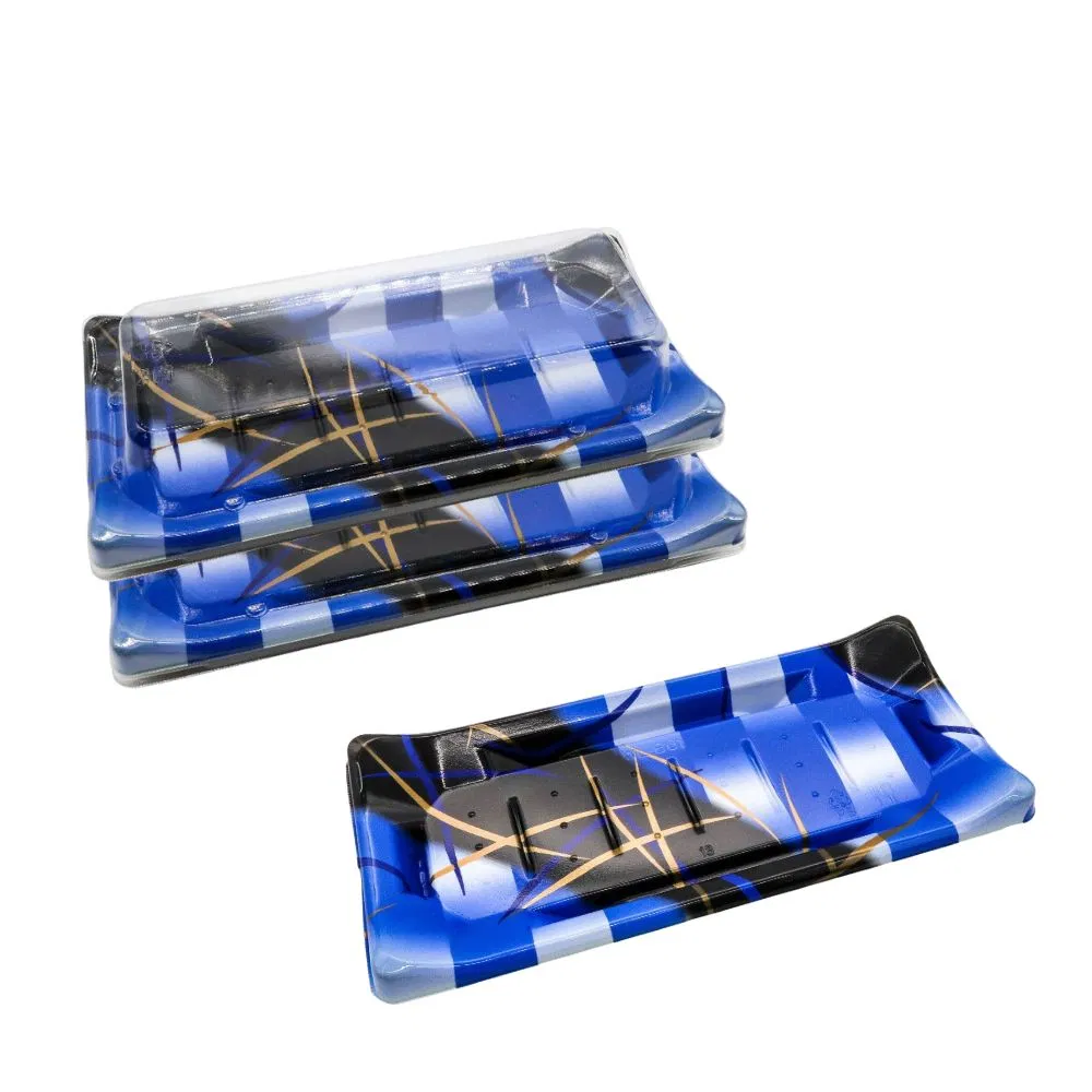 Health and Safety Plastic Box for Food Food Container Storage Box Rectangle Sushi Tray Lunch Sushi Box