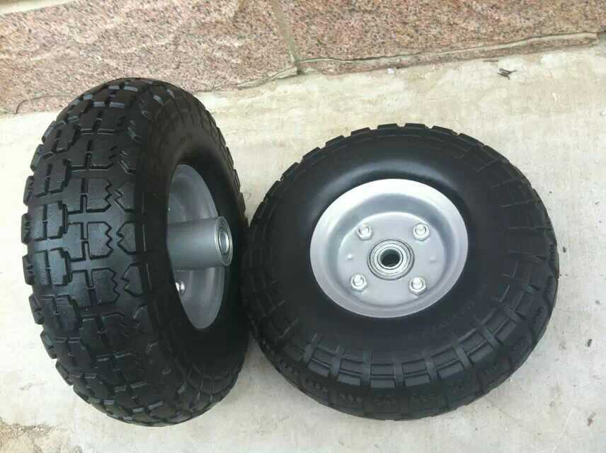 PU Foam Flat Free Wheel 350-4 Hand Truck Trolley 10 Inch