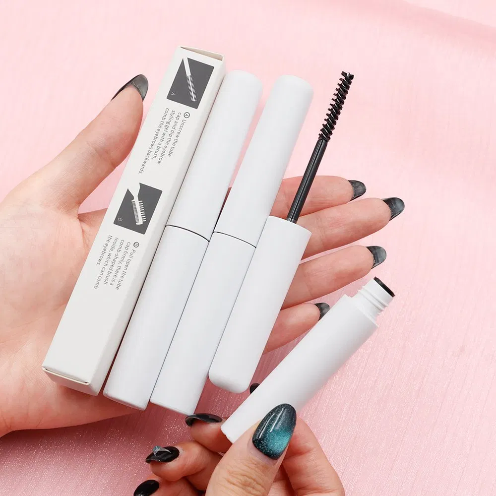 Waterproof Transparent Mineral Private Label Styling Repair Clear Eyebrow Gel with Double Head for Eyebrow Makeup