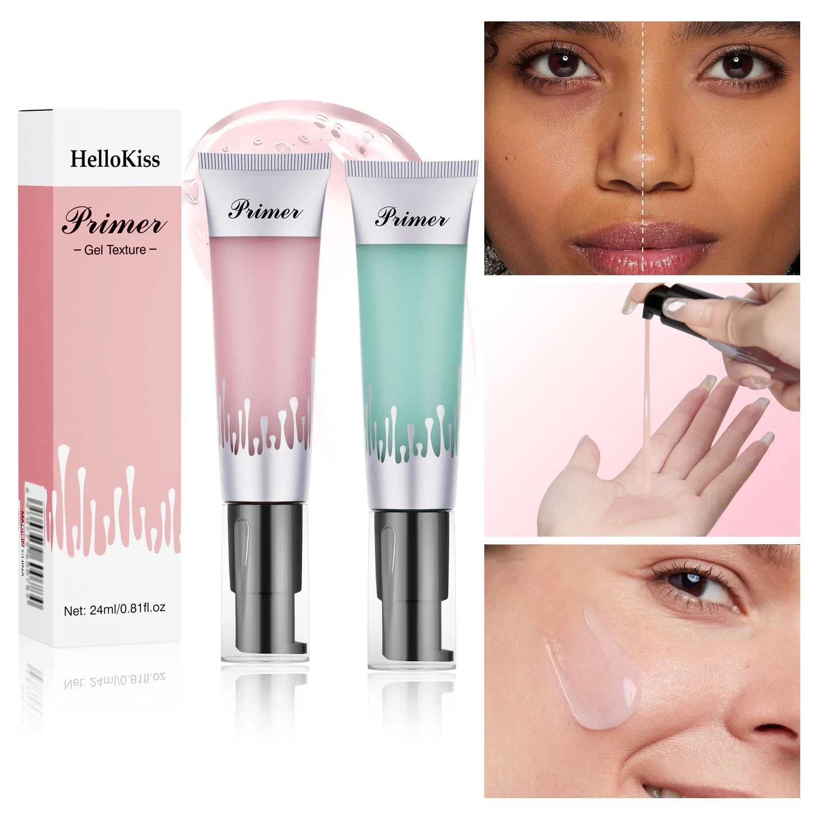 2024 New Wholesale Cosmetics Base Makeup Brighten Glow Skin Face Primer Before Foundation