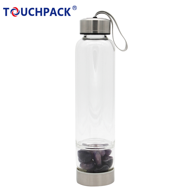 Wholesale Logo Printing Crystal Water Bottle with Gift Box