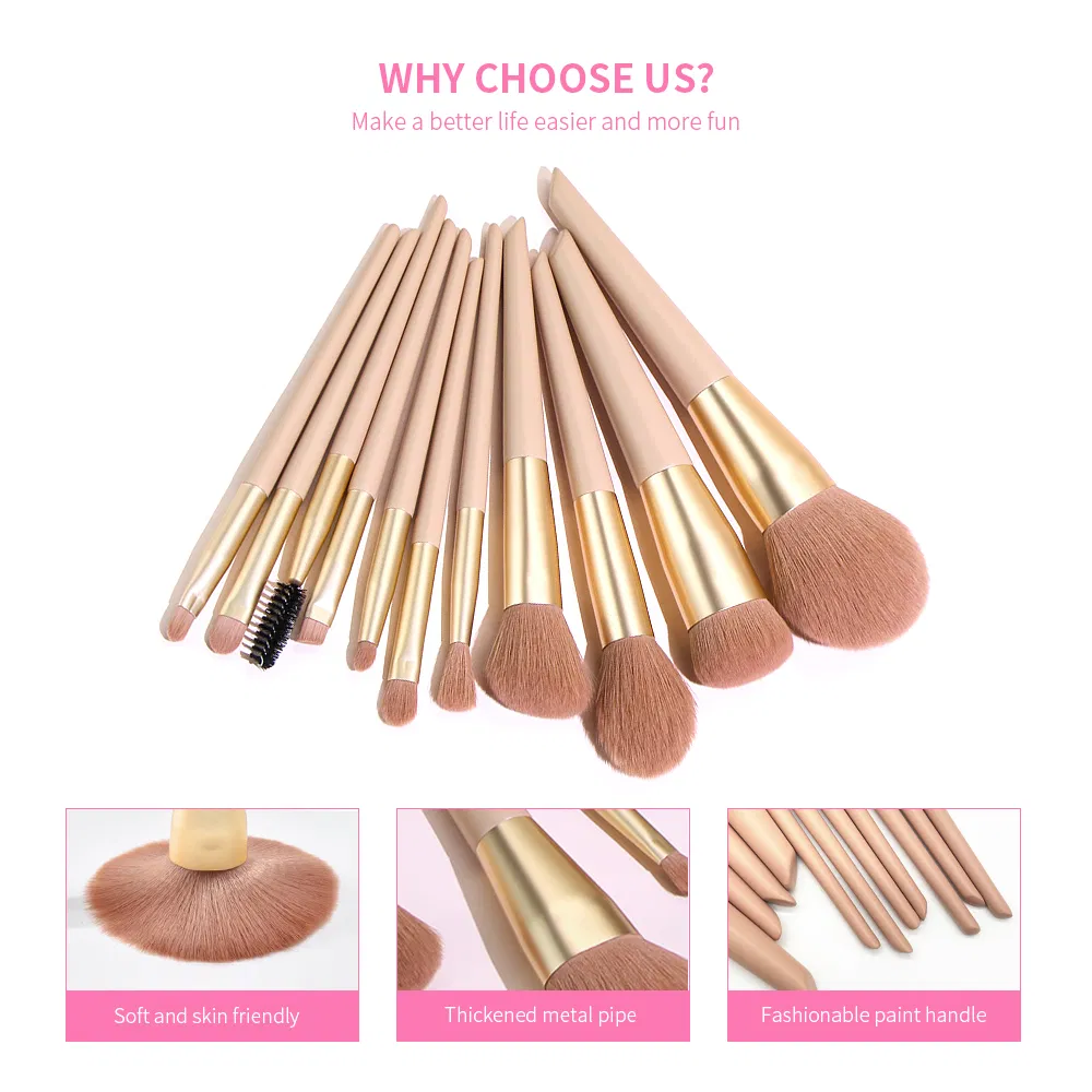11PCS Kabuki Beauty Make up Brushes Tool Cosmetic Powder Eyeshadow Maquiagem Makeup Brush Set