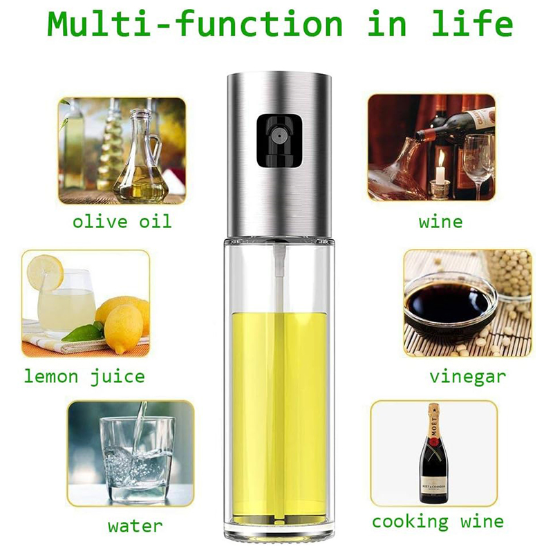 Refillable 100ml Kitchen Tools Olive Oil Sprayer Oil Sprayer Atomizer Mister Spray Bottle Dispenser Vinegar Spritzer Bottle