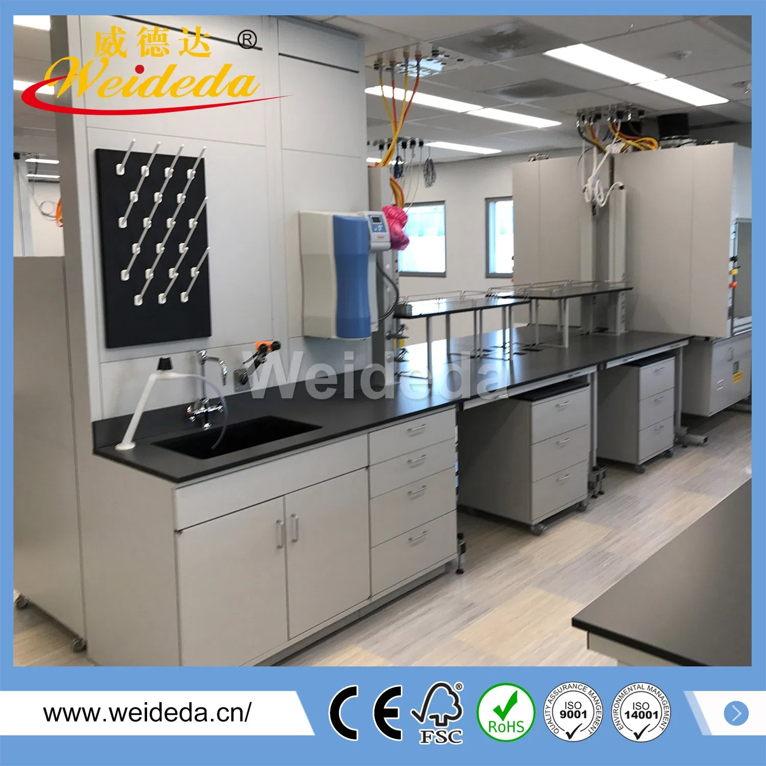 Acid Resistant Physics and Microbiology Laboratory High Pressure Laminate Sheet