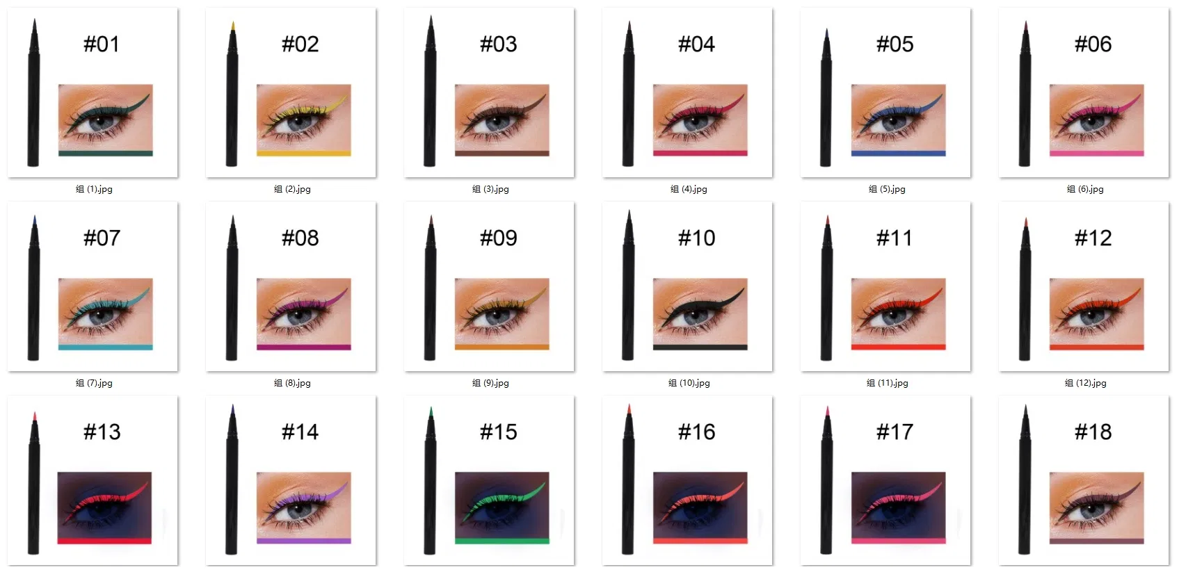 Wholesale Custom Eye Liner Makeup Non-Smudge Long Lasting Waterproof Black Liquid Eyeliner Pen