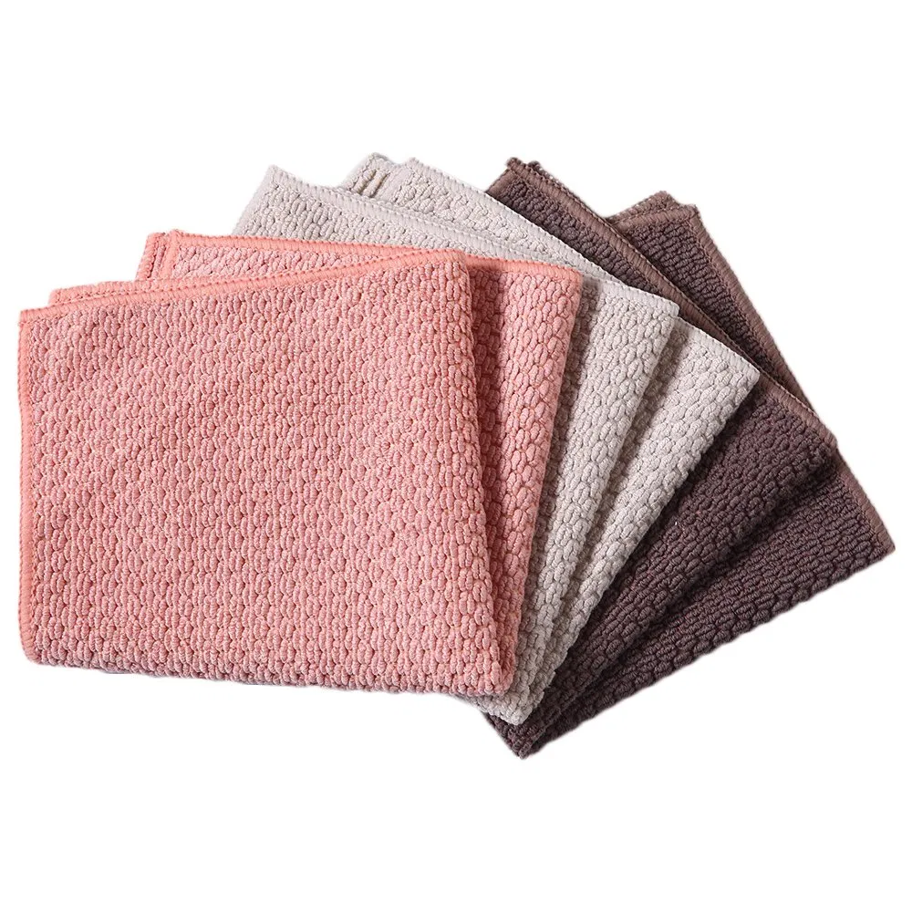 45X70cm 330GSM Jacquard Household Kitchen Cleaning Cloth Microfiber Kandler Towel