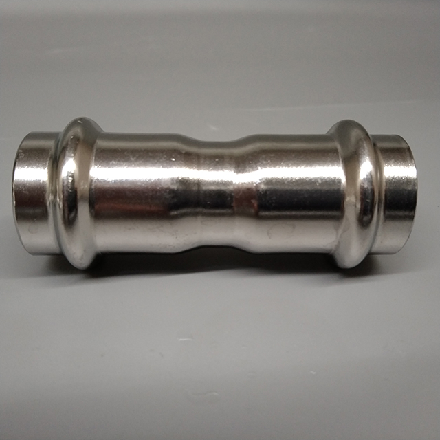 DN20 Stainless Steel Pipe Fitting Double Crimping Stainless Steel SS304 Coupling