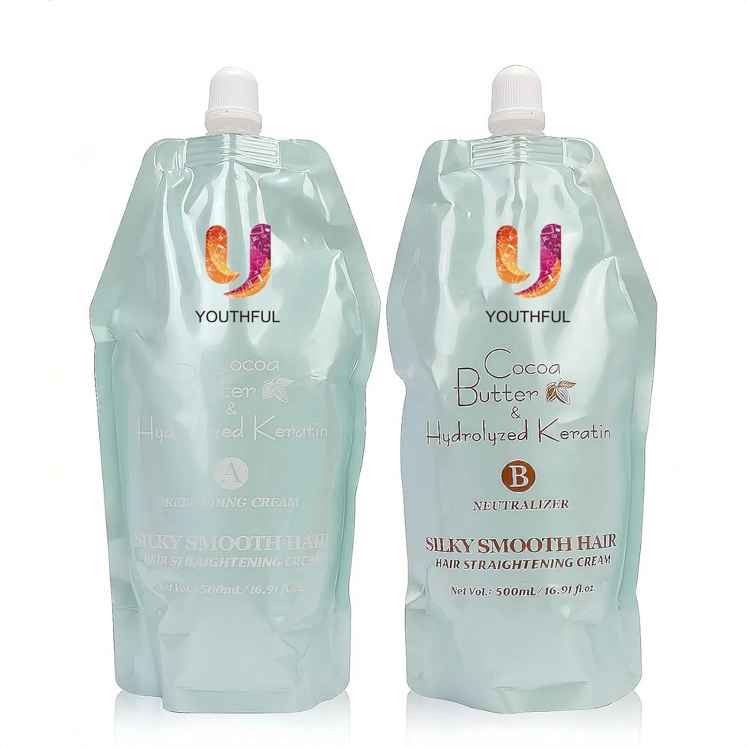 Bremod Performance Hair Straightening Rebonding Cream Cocoa Butter Hydrolyzed Keratin Hair Treatment