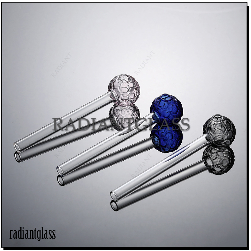 Football Collector Pipe Colorful Glass Smoking Oil Burner Pipes