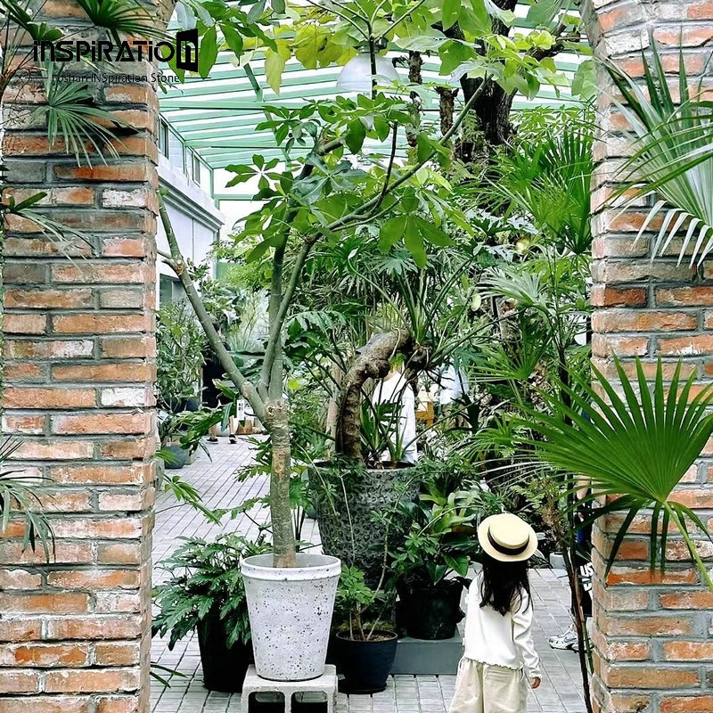 Горшки бетонные легкие для комнатных садовых растений