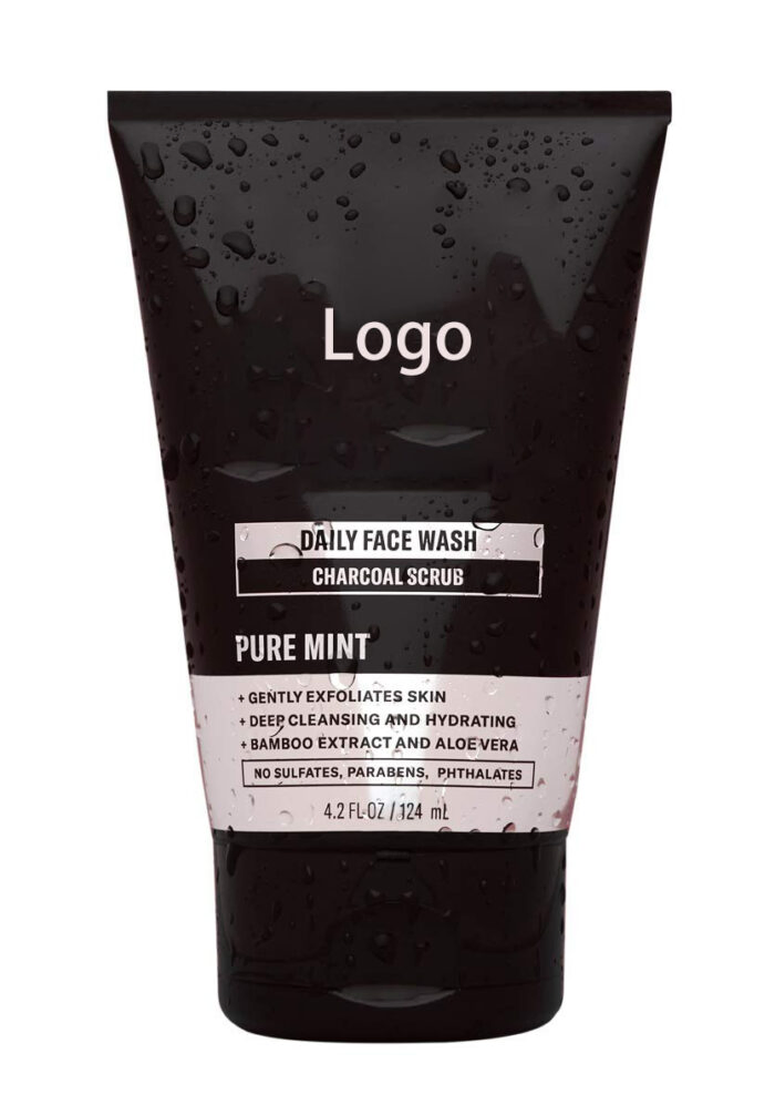 Private Label Custom Logo Organic Natural Vegan Facial Blackhead Remove Anti Acne Private Label Face Wash Cleanser for Men