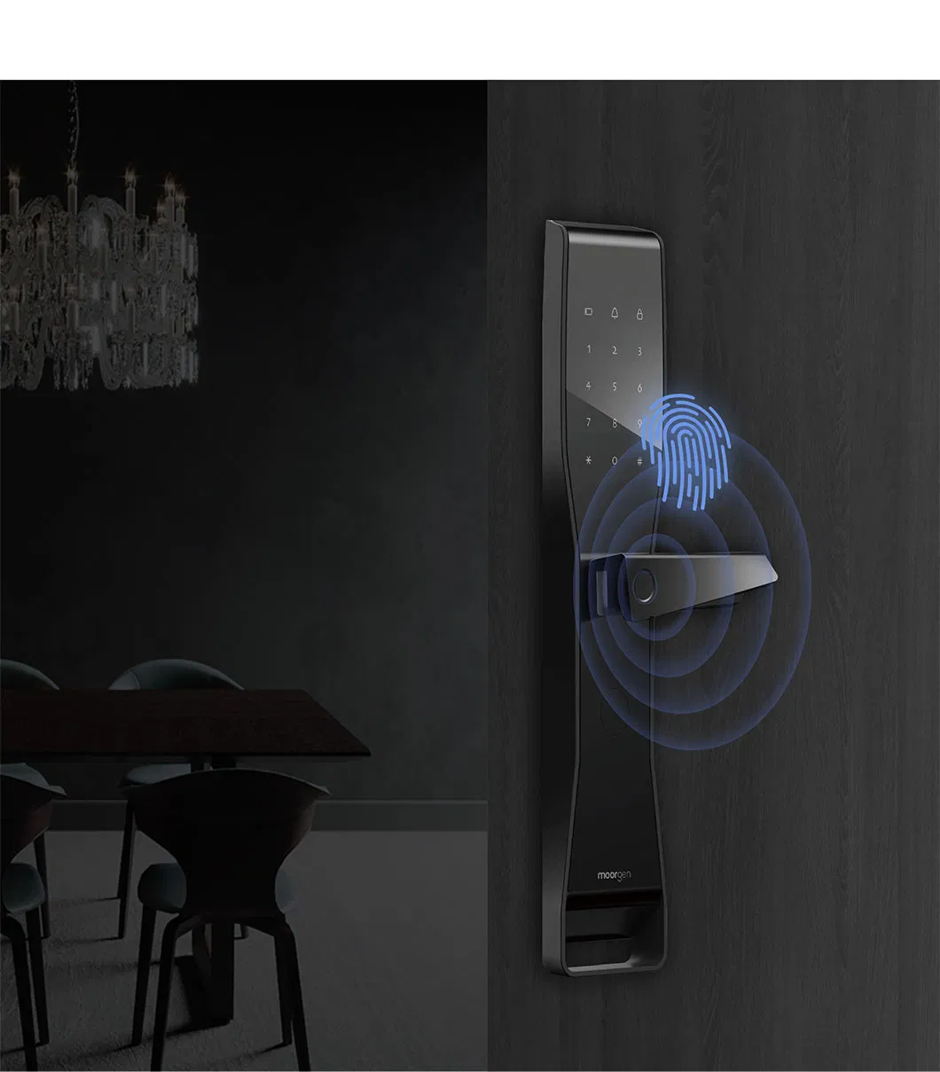 Fingerprint Lock WiFi Touch Screen Smart Locks for Tuya Home Security Smart Door Lock