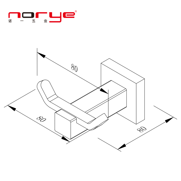Настенный крючок для одежды в ванную, нержавеющая сталь
