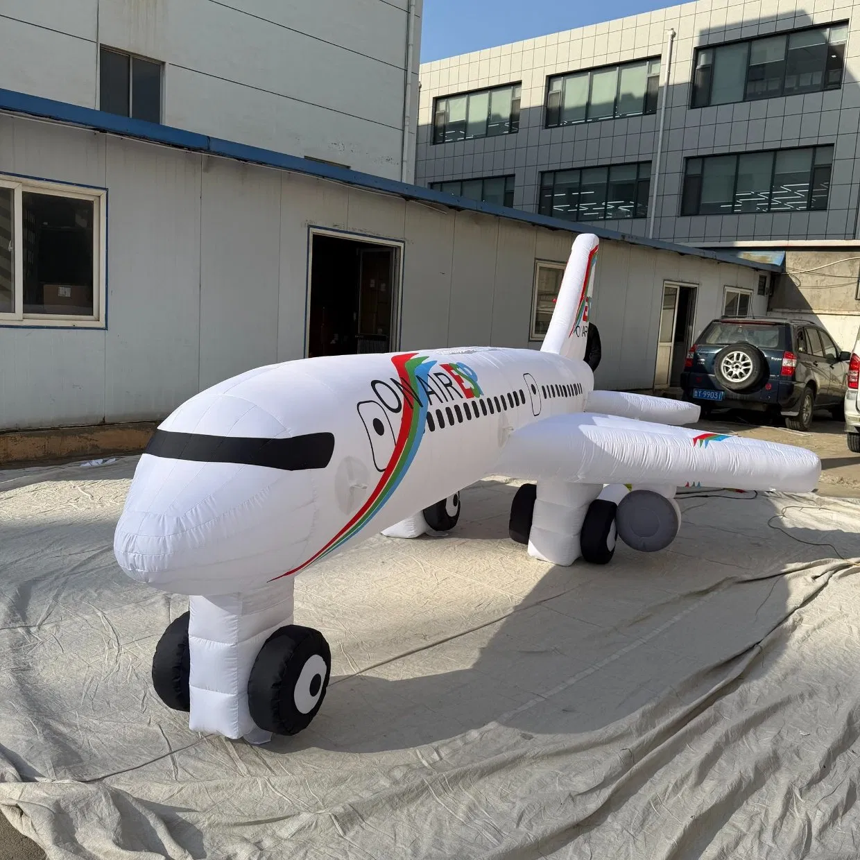 Giant Custom Advertising Inflatable Airplane Model Realistic Plane Balloon Replica for Decor