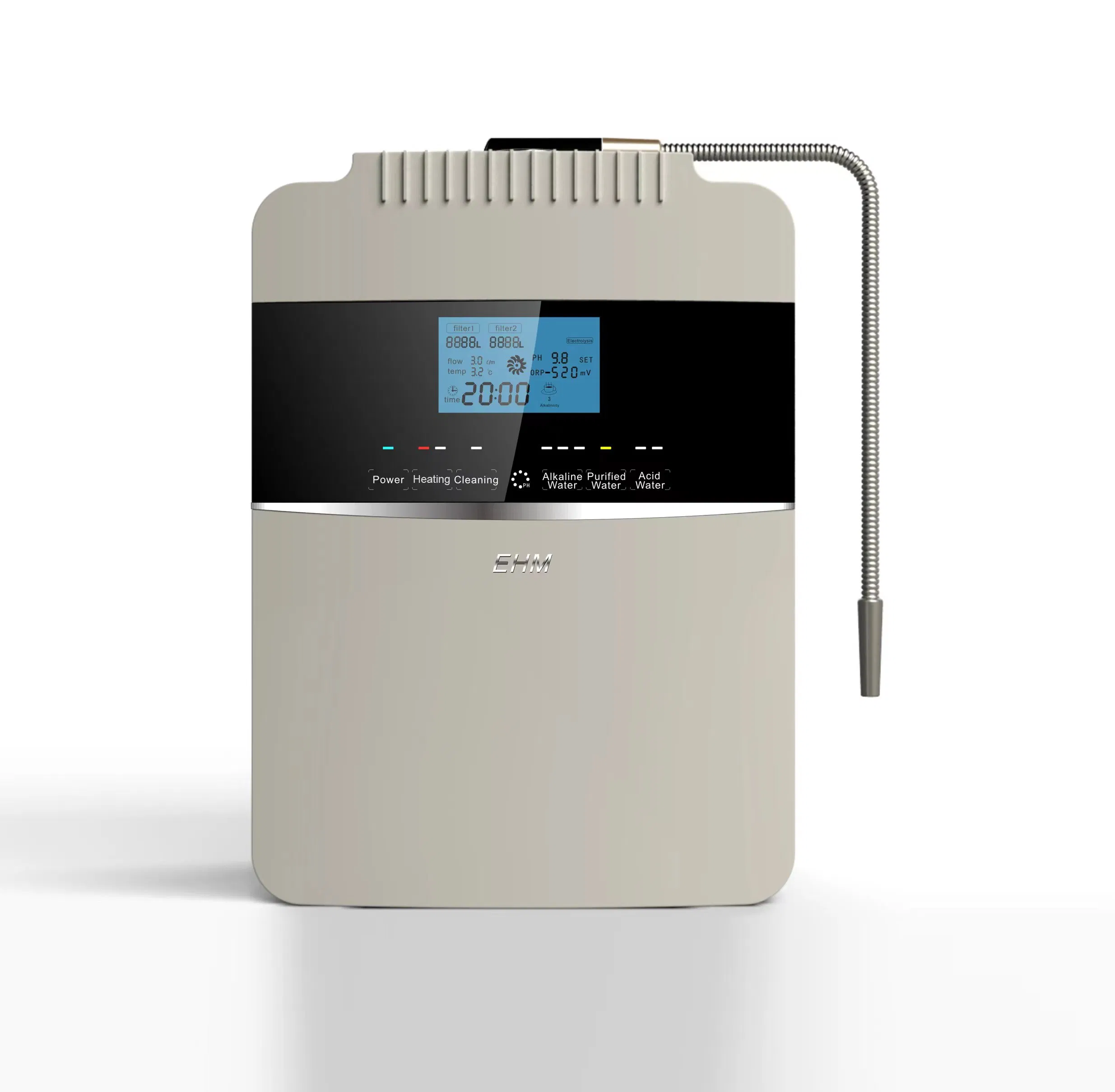 8 Plate Platinum Coating Kitchen Alkaline Water Ionizer Alkaline & Acid Water Generator