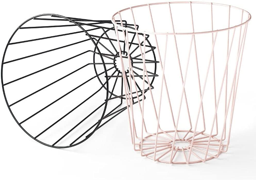 The Hollow Design of The Trash Can Wire Basket for Planter Pot