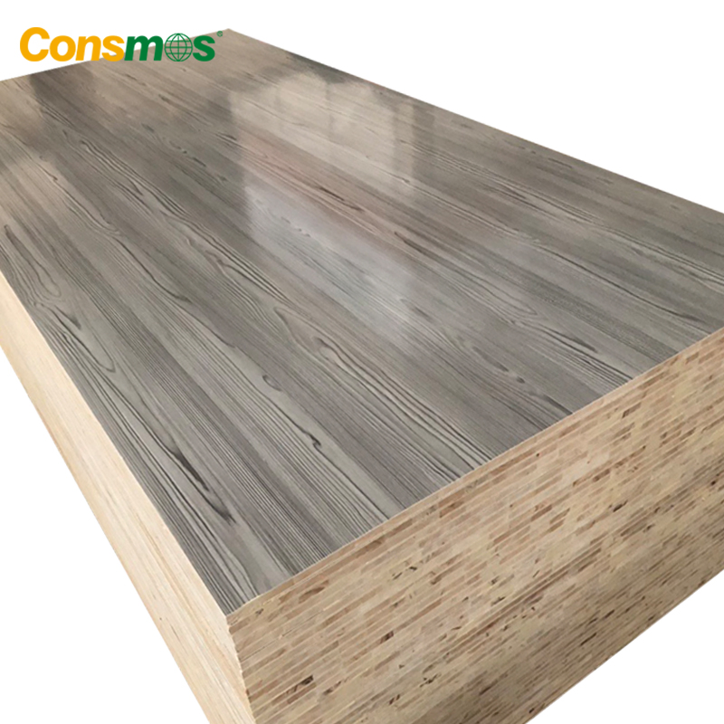 Hot Sale 17mm 18mm Wood Grain Melamine Blockboard From Linyi Factory