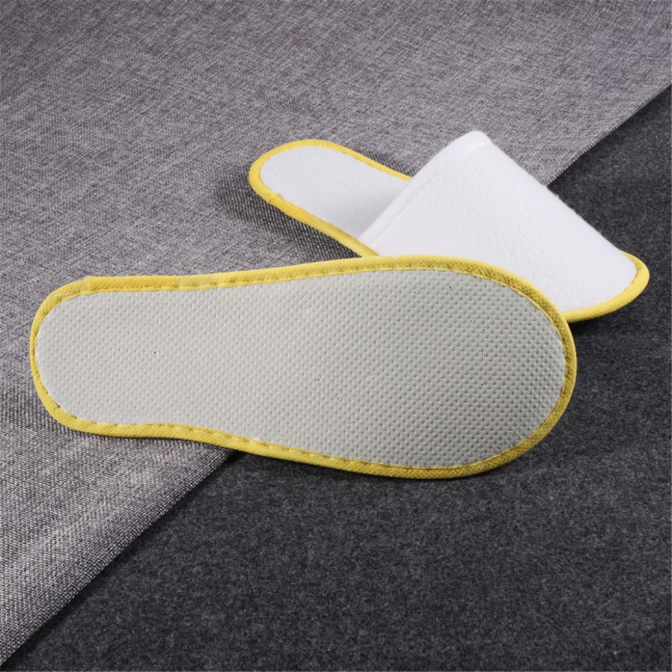 Disposable Slipper with Yellow Strip for Hotel Room Factory Price