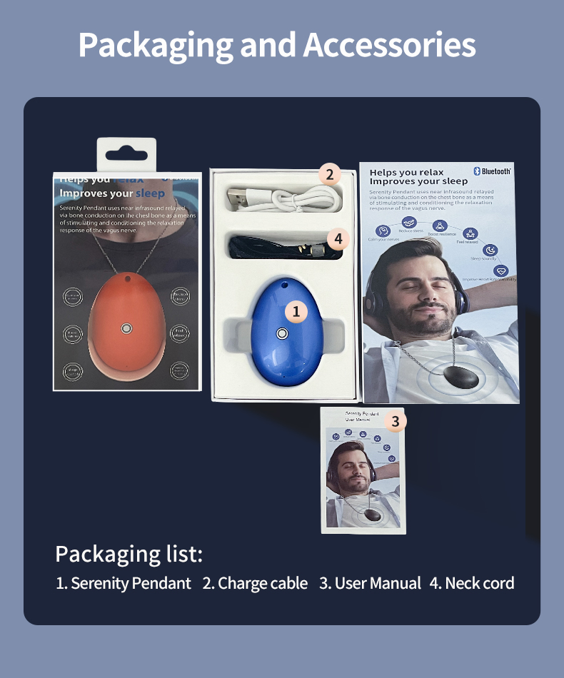 Calm Pendant Necklace – Deep Breathing Aid for Relaxation & Focus