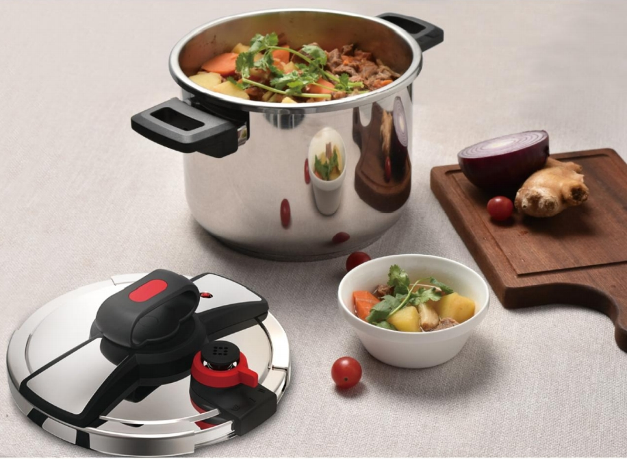 Скороварка из нержавеющей стали 22см, 2-сторонняя регулировка