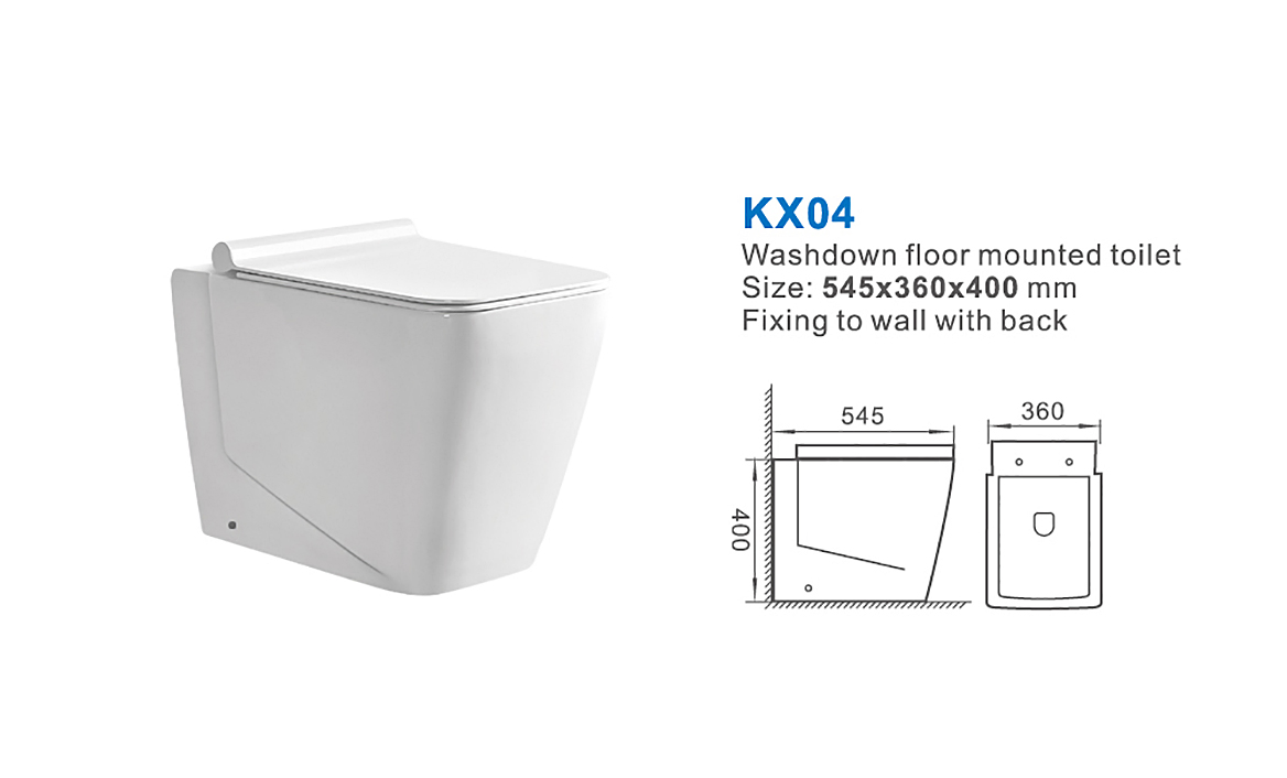 Ceramic Bathroom Modern Design Floor Standing Bidet Sanitary Ware Back to Wall Bidet