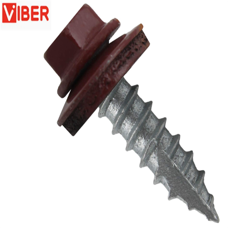 Винты кровельные оцинкованные 10x1 дюйм с шайбой