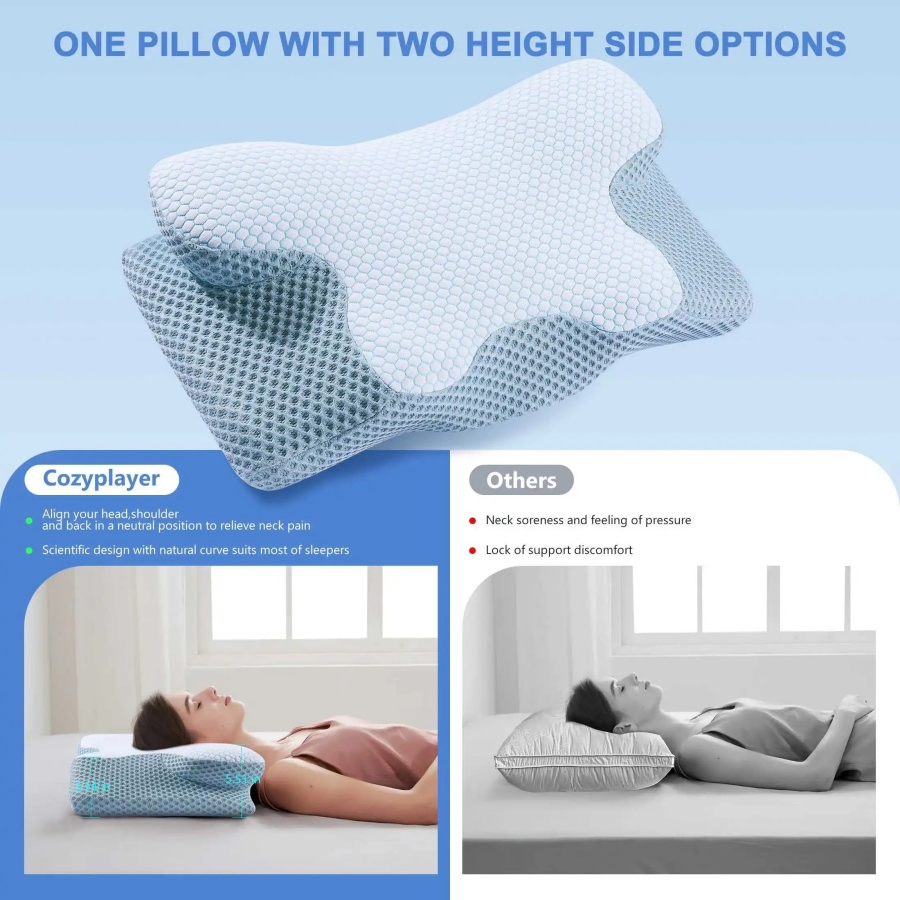 Biodegradable Memory Foam Custom Support Pillow
