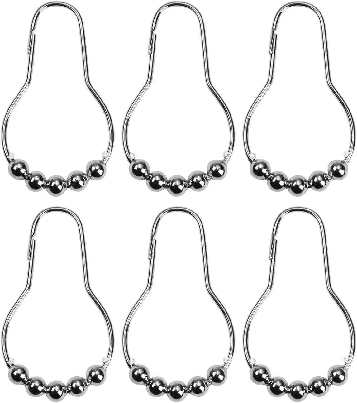 Morden Style Metal Curtain Rings Stainless Steel Curtain Hooks