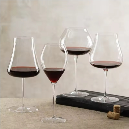 High-Quality Glass Goblet Cup Wholesale Factory Creative Bar Hotel Wine Glass Clear Crystal Goblet Cup