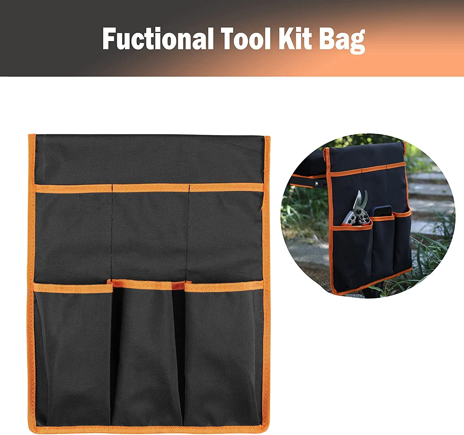 Garden Kneeler Bench Includes 1PC of Widen Kneeling Pad & 1PC of Extra Super Soft Knee Cushion.